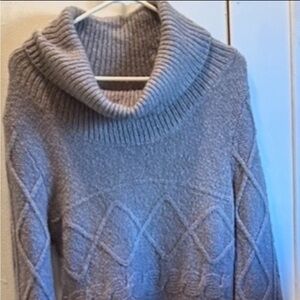 Kaisey Grey Cowl neck Sweater Dress